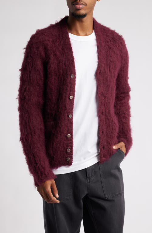 Shop Obey Patron Cardigan In Zinfandel