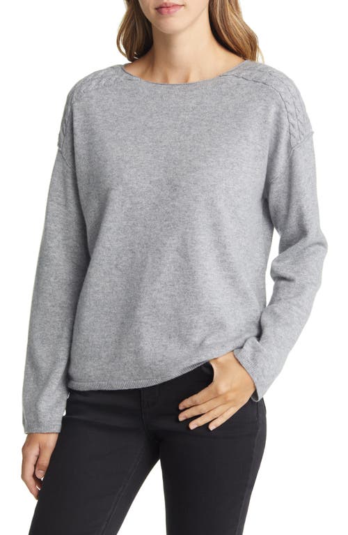 Nordstrom Wool & Cashmere Sweater in Grey Heather