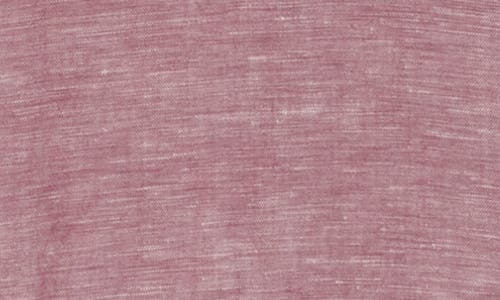 Rodd & Gunn Penrose Linen Blend Button-up Shirt In Ruby