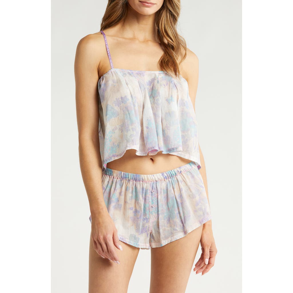 FREE PEOPLE FREE PEOPLE FORGET ME NOT COTTON BLEND SHORT PAJAMAS