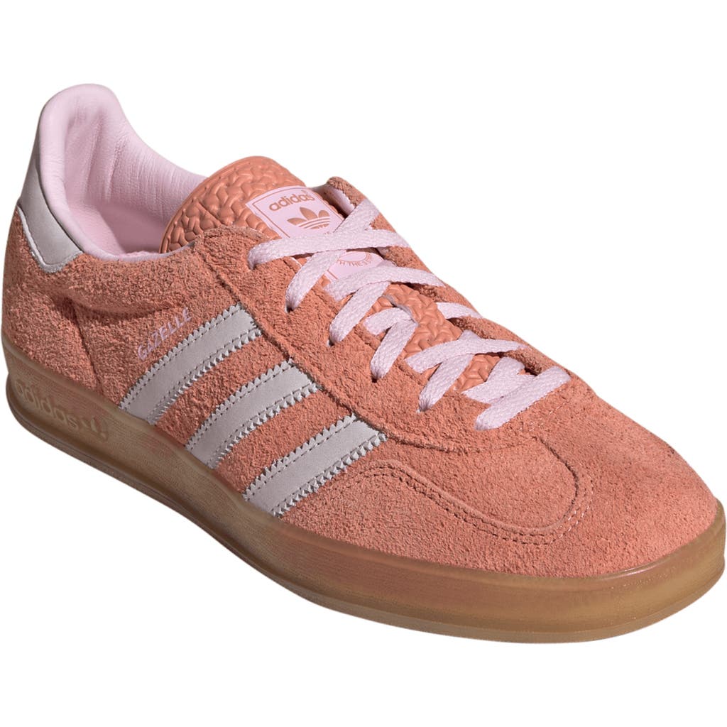 Adidas Originals Adidas Gazelle Indoor Sneaker In Clay/clear Pink/gum 3