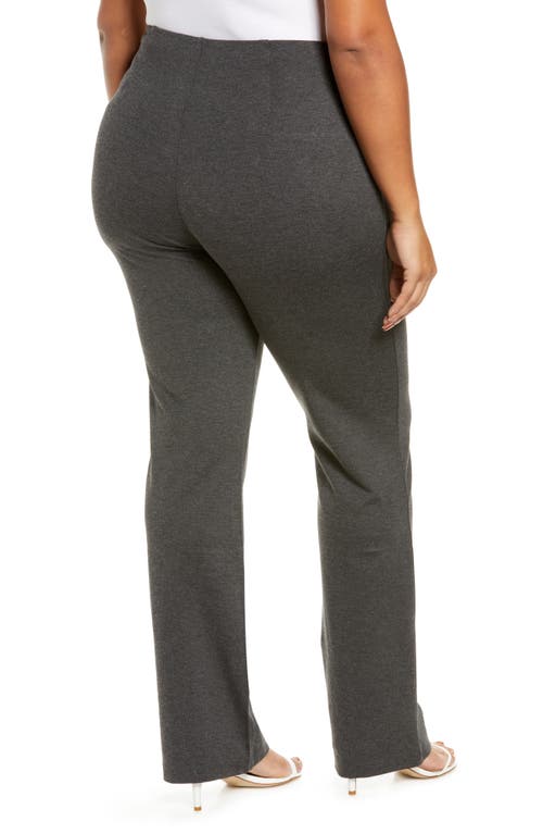 Shop Lyssé Lyssè Elysse High Waist Wide Leg Ponte Pants In Charcoal