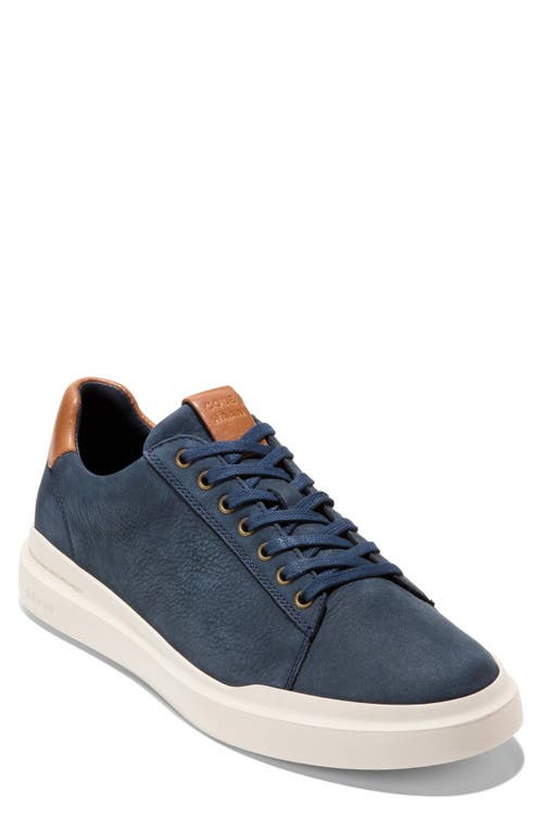 Shop Cole Haan Grandprø Rally Ltt Low Top Sneaker In Navy Blazer Nubuck