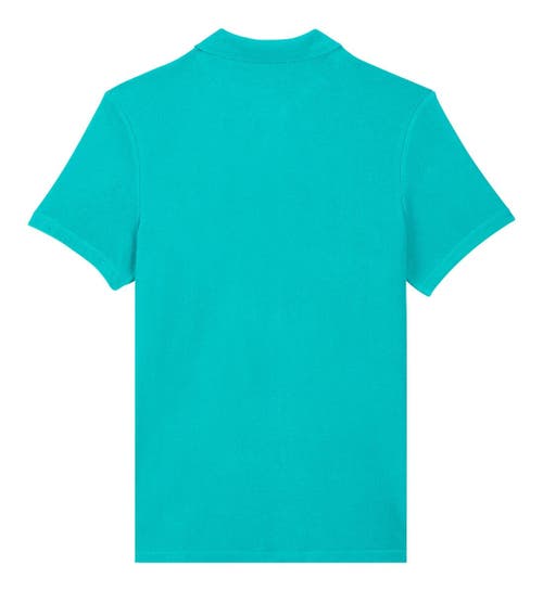 Shop Vilebrequin Solid Terry Polo In Vert Tropezien