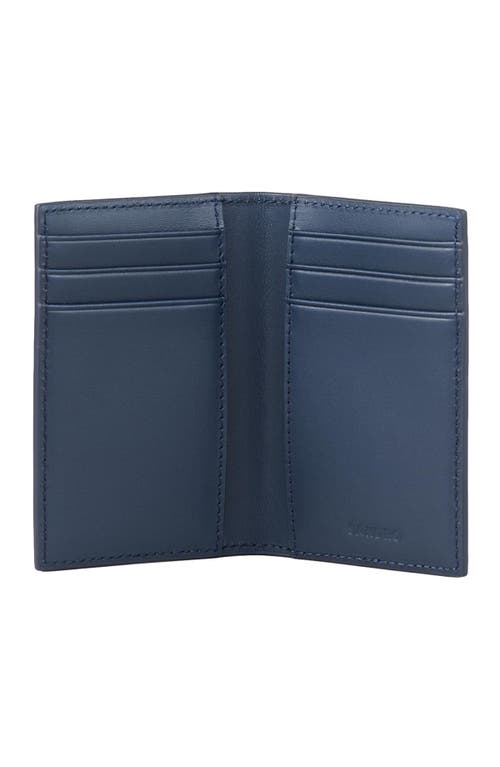 Shop Sandro Leather Wallet In Midnight Blue