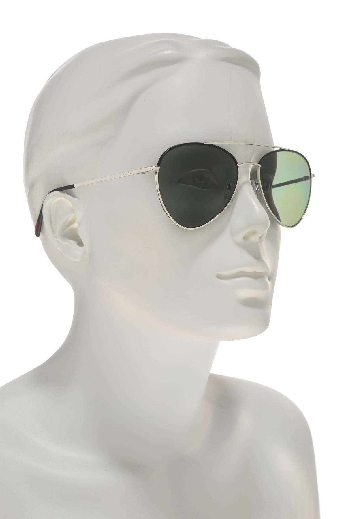 prada 60mm aviator sunglasses