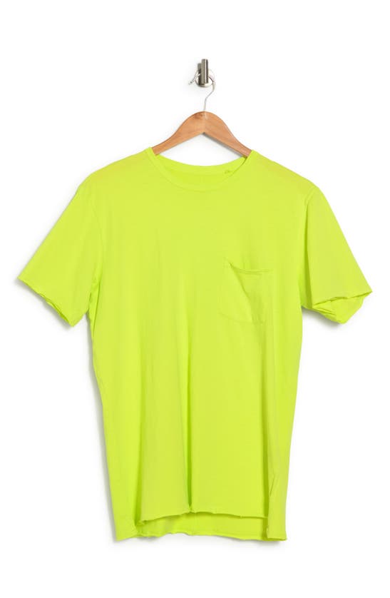 Rag & Bone Miles Cotton Pocket T-shirt In Yellow