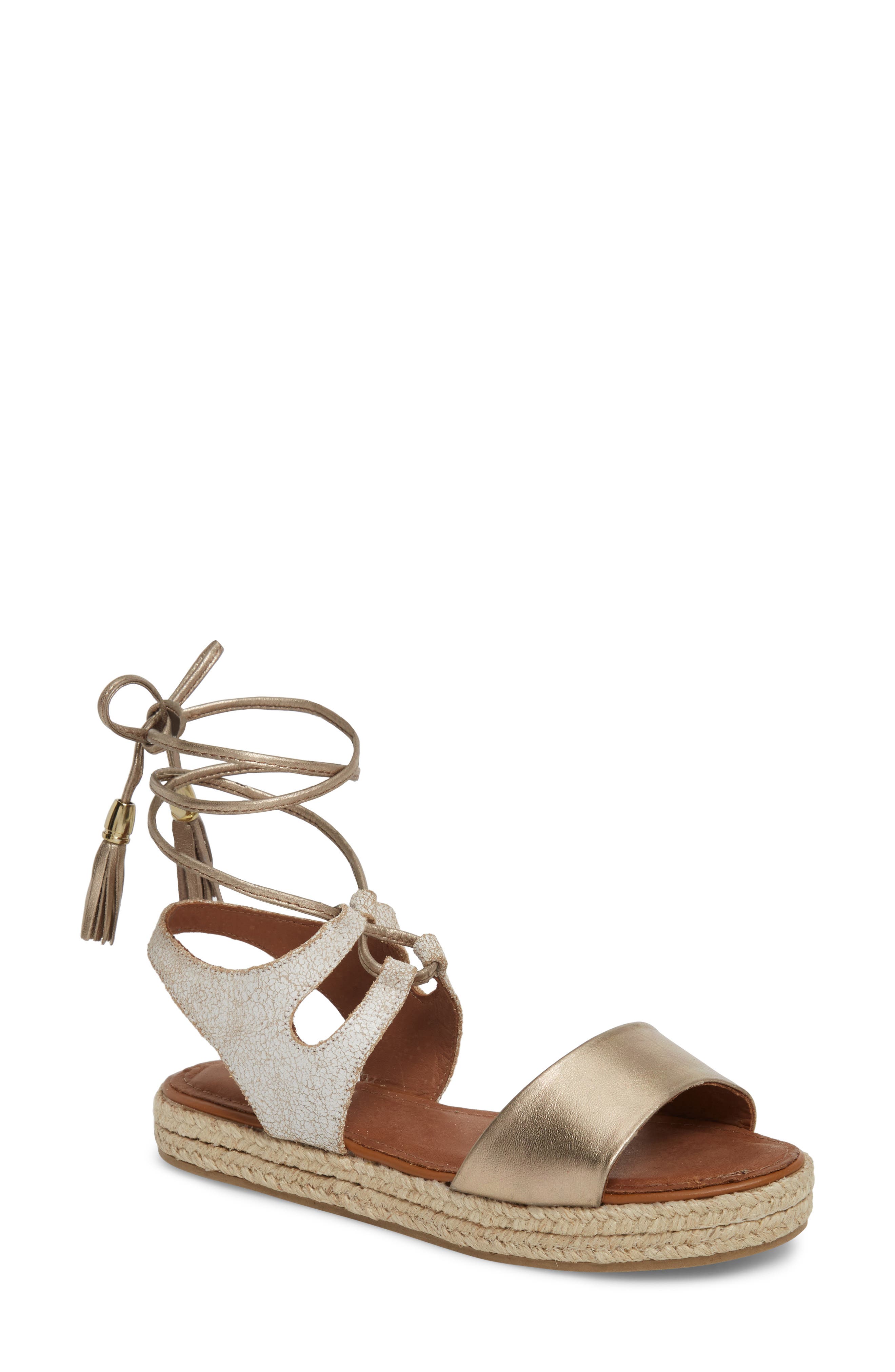 Klub Nico Erika Espadrille Sandal, Metallic