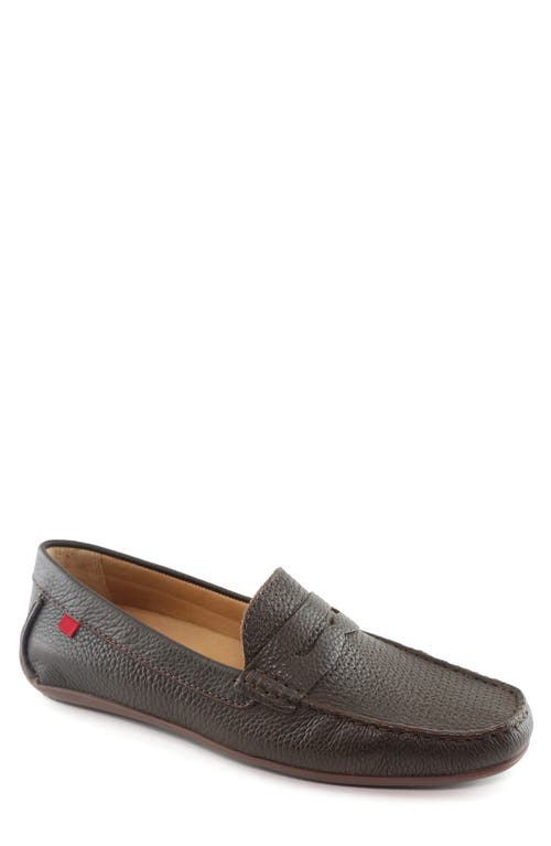 Shop Marc Joseph New York 'union Street' Penny Loafer In Brown Grainy