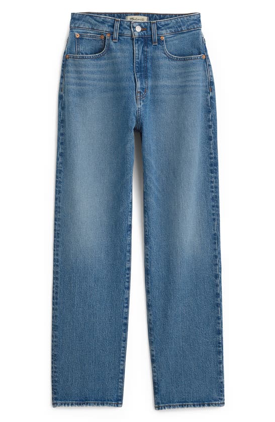 Shop Madewell The Curvy '90s Straight Crop Jeans In Hazeldell Wash