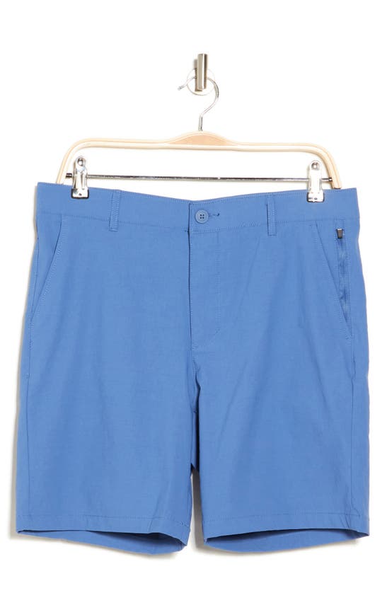 Shop Dkny Sportswear Dkny Tech Chino Shorts In Iron Blue