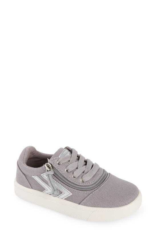 Billy Footwear Kids' Zip Sneaker In Grey Silver