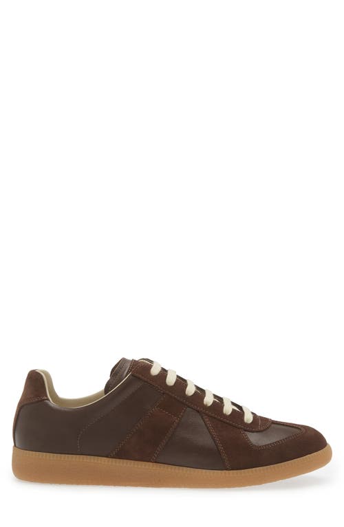 Shop Maison Margiela Replica Low Top Sneaker In Chic Brown
