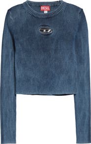 DIESEL® M-Anchor Cotton Rib Sweater