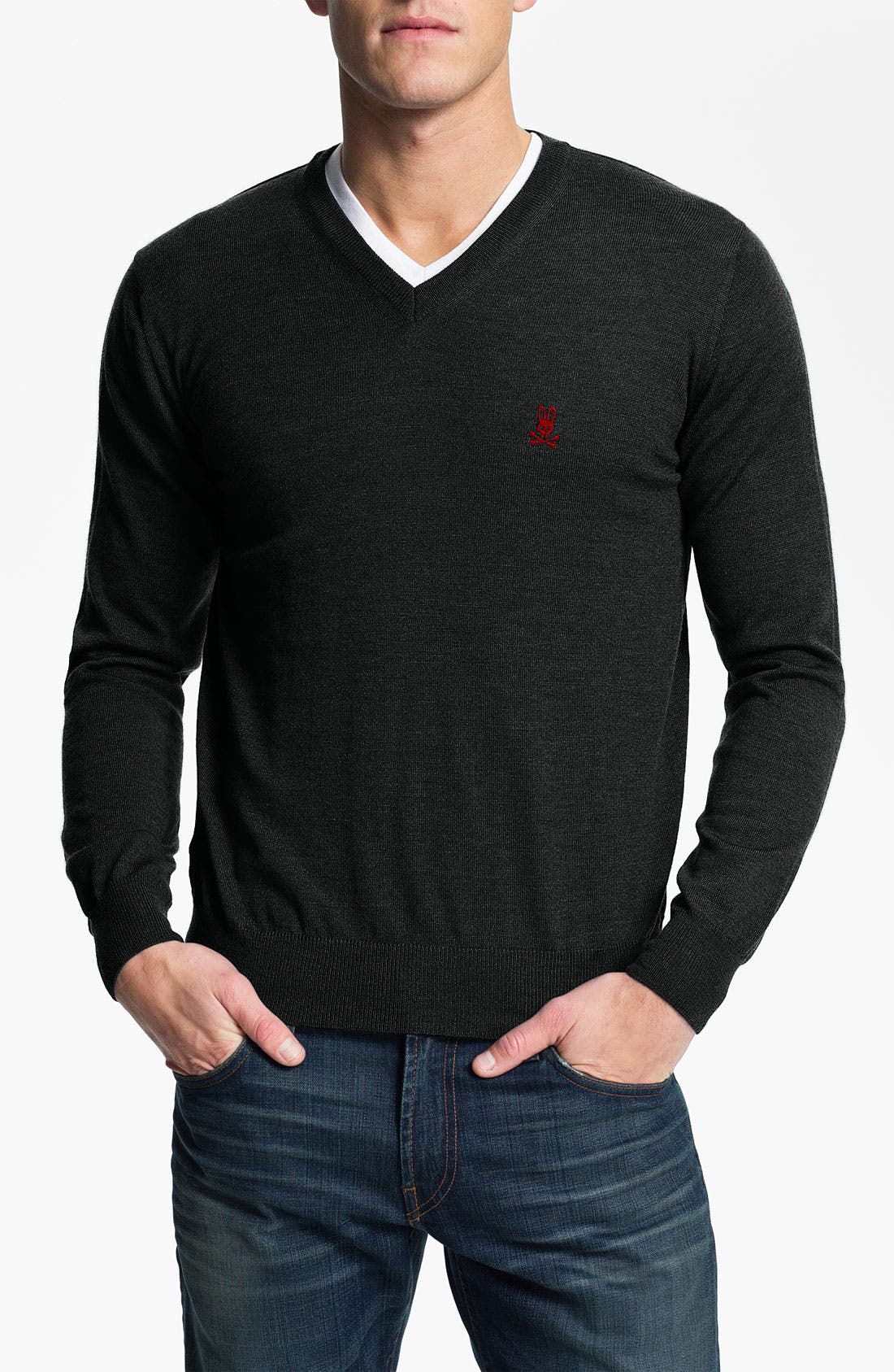 Psycho Bunny Merino Wool VNeck Sweater Nordstrom