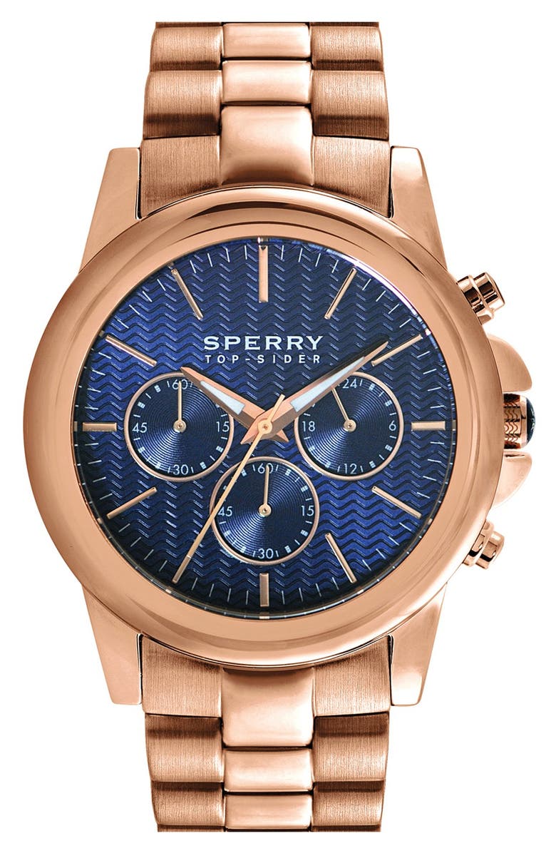 Sperry Top-Sider® 'Halyard' Chronograph Bracelet Watch, 42mm | Nordstrom