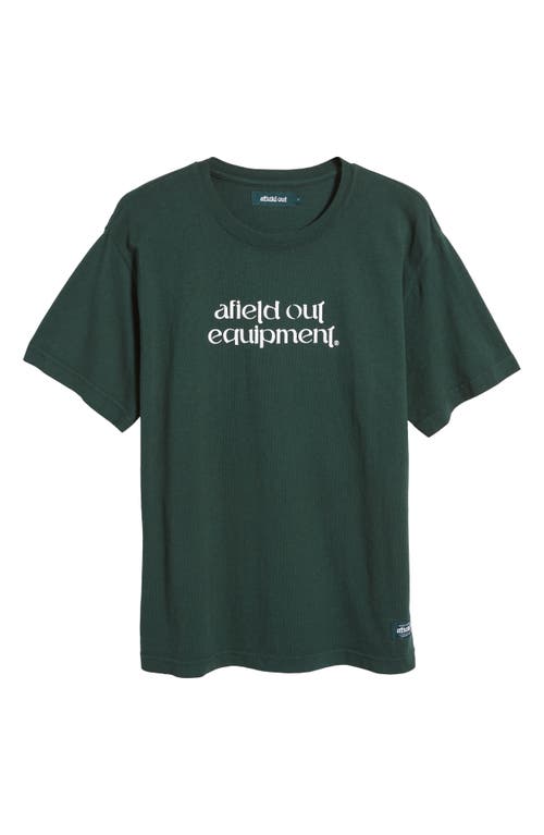 Shop Afield Out Equipment Graphic T-shirt In Forest Green