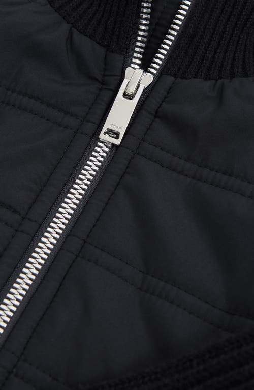 Reiss Kids' Trainer Jr. Bomber Jacket In Navy
