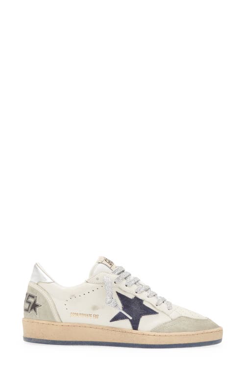 Shop Golden Goose Ball Star Low Top Sneaker In White/ice/navy