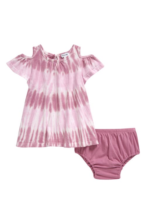 Splendid Seastar Cold Shoulder Tie Dye Dress & Bloomers Purple Taffy Multi at Nordstrom,