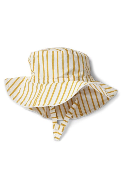 Pehr Stripe Organic Cotton Bucket Hat in Stripes Away Marigold at Nordstrom