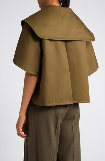 Max Mara - Cotton cape coat