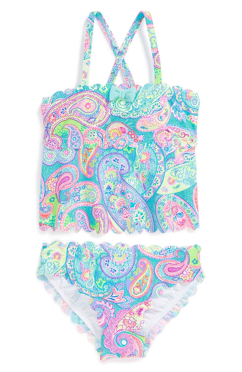 Hula Star 'Speckled Paisley' Two-Piece Swimsuit (Toddler Girls) | Nordstrom