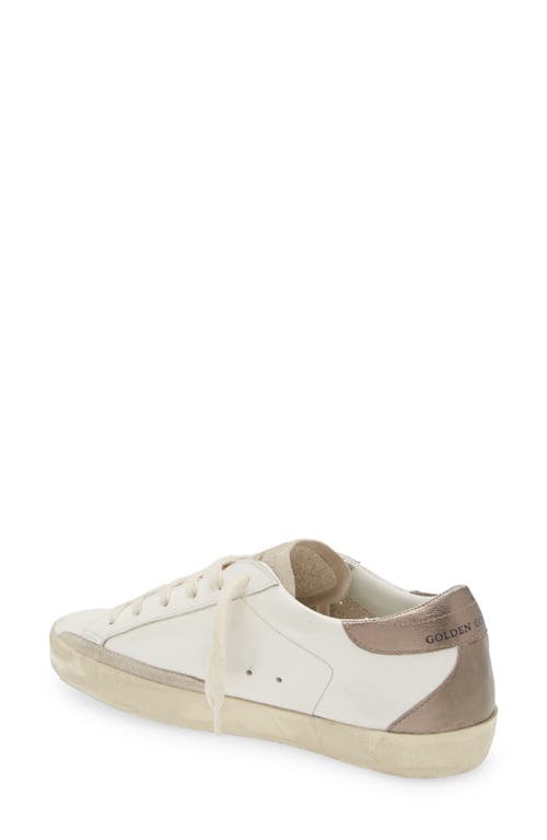 Shop Golden Goose Super-star Sneaker In White/silver