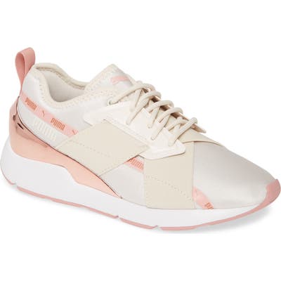 Puma Muse X-2 Metallic Sneaker- Ivory