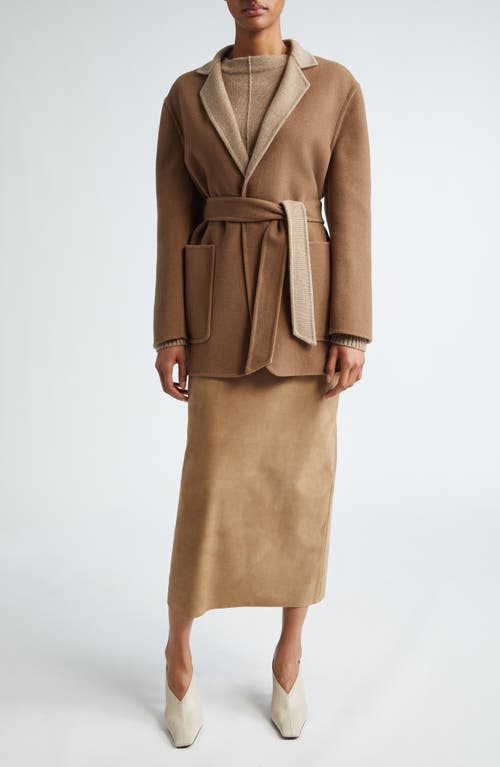 Shop Max Mara Tolmin Wool & Cashmere Crewneck Sweater In Hazelnut Brown