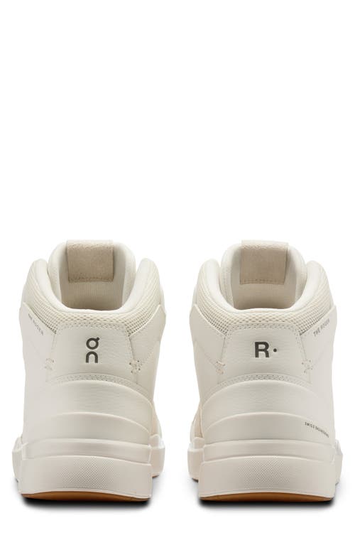 Shop On The Roger Clubhouse Mid Tennis Sneaker In White/sand