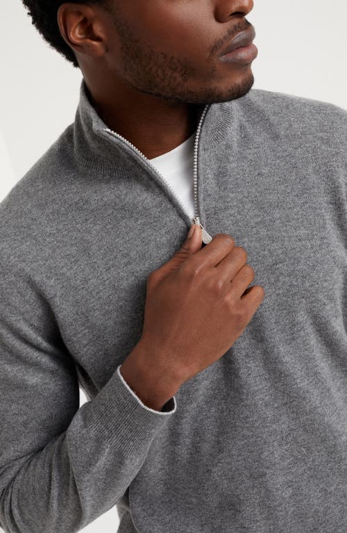 Shop Brunello Cucinelli Cashmere Sweater In Dark Grey