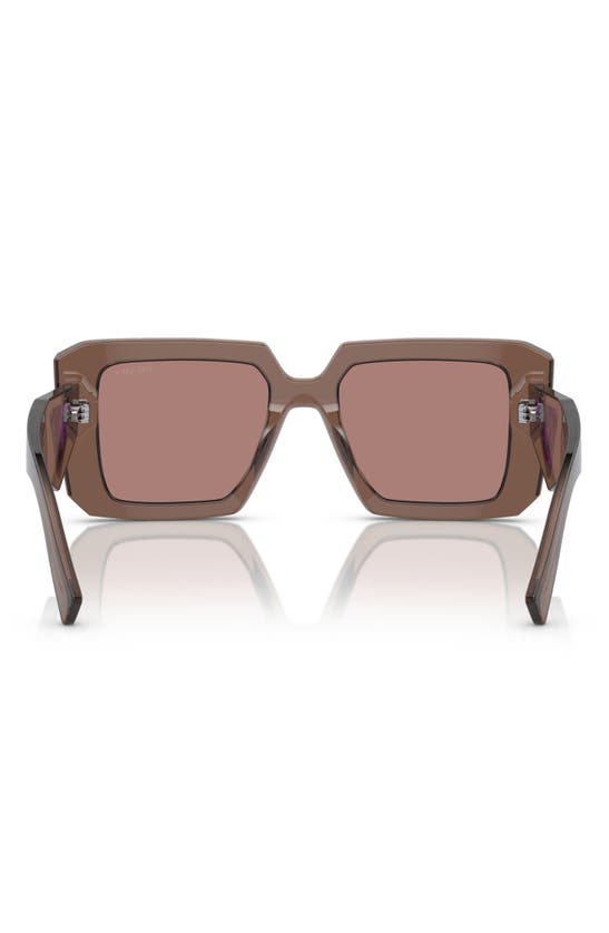 Prada 56mm Square Sunglasses In Lite Brown