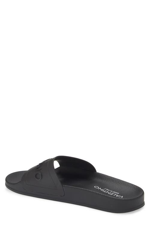 Valentino By Mario Valentino Giano Slide Sandal In Black