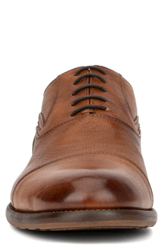 Vintage Foundry Duke Leather Goodyear Welt Oxford In Cognac