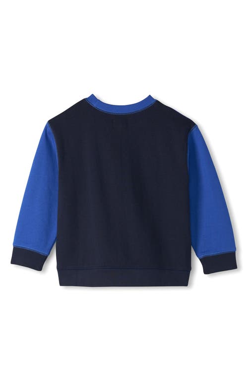 Shop Hatley Kids' Salute Stripe Cotton Blend Sweatshirt