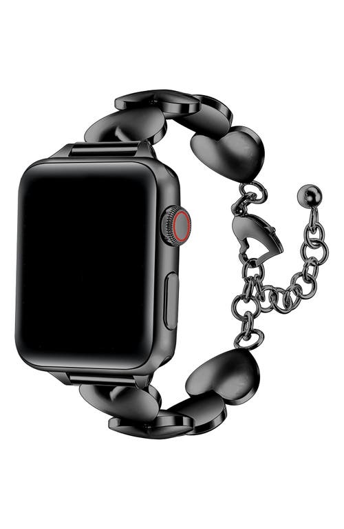 Shop The Posh Tech Lover Heart Bracelet Apple Watch® Watchband In Black