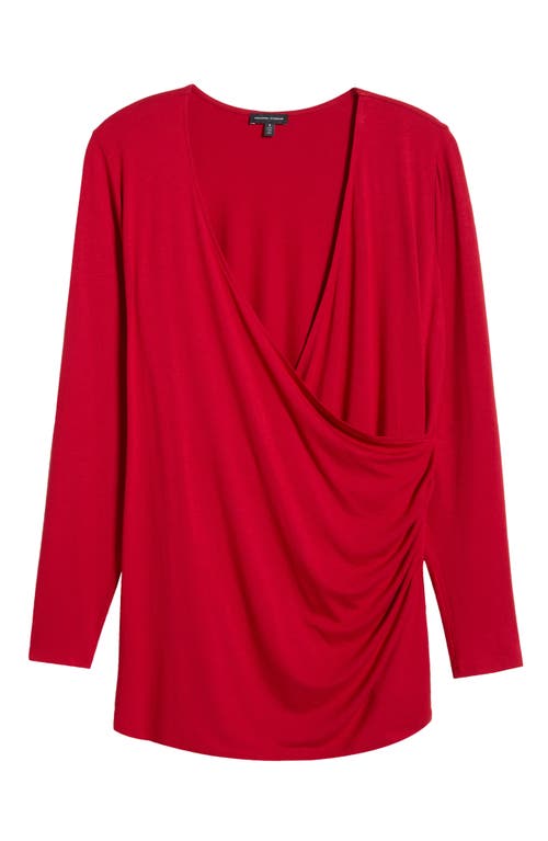 Universal Standard Liquid Cross Front Top In Savvy Red