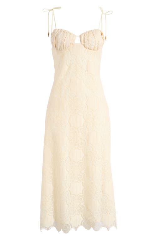 Shop Parker The Dantel Lace Sleeveless Dress In Ivory Sun