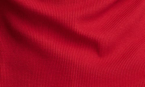 Shop Lucky Brand Textured Sleeve Mixed Media Henley In Jester Red