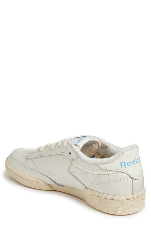 Shop Reebok Club C 85 Vintage Sneaker In Chalk/alabaster/sky Blue