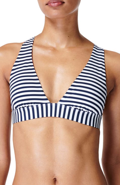 Seafolly Women's Active Longline Tri Bikini Top Swimsuit, Black, 2 US :  : Clothing & Accessories