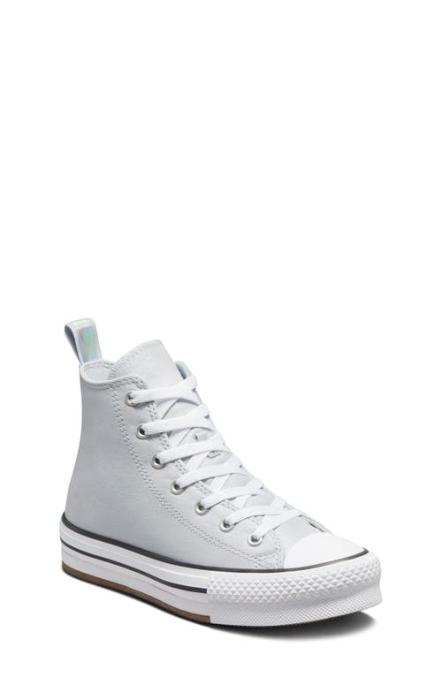 Converse Kids' Chuck Taylor® All Star® Eva Lift High Top Platform Sneaker In Ghosted/white/black