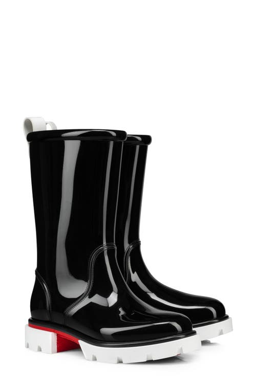 Christian Louboutin Toy Waterproof Rain Boot in Black