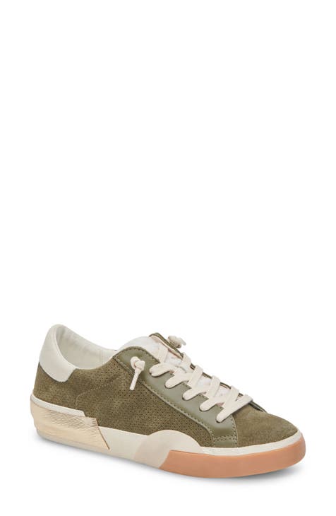 Caslon Nordstrom Women's Gray Suede Silver Toe Sneakers Tennis Shoes -  Size 5.5