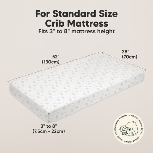 Keababies Soothe Fitted Crib Sheet In Excavation