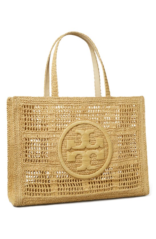 Shop Tory Burch Ella Large Hand Crocheted Tote In Natural