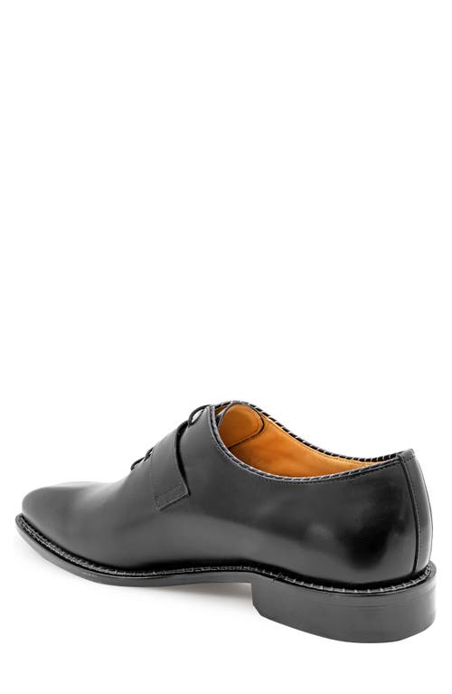 Mezlan Machado Buckle Strap Wholecut Shoe In Black Leather