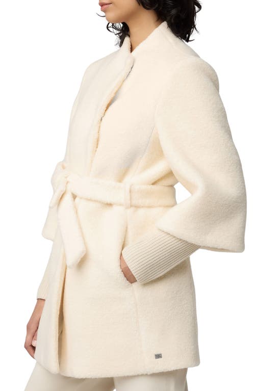 Shop Soia & Kyo Mariah Belted Knit Coat In Powder