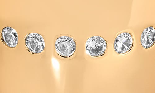 Ettika Center Cubic Zirconia Line Single Chunky Ear Cuff In Gold